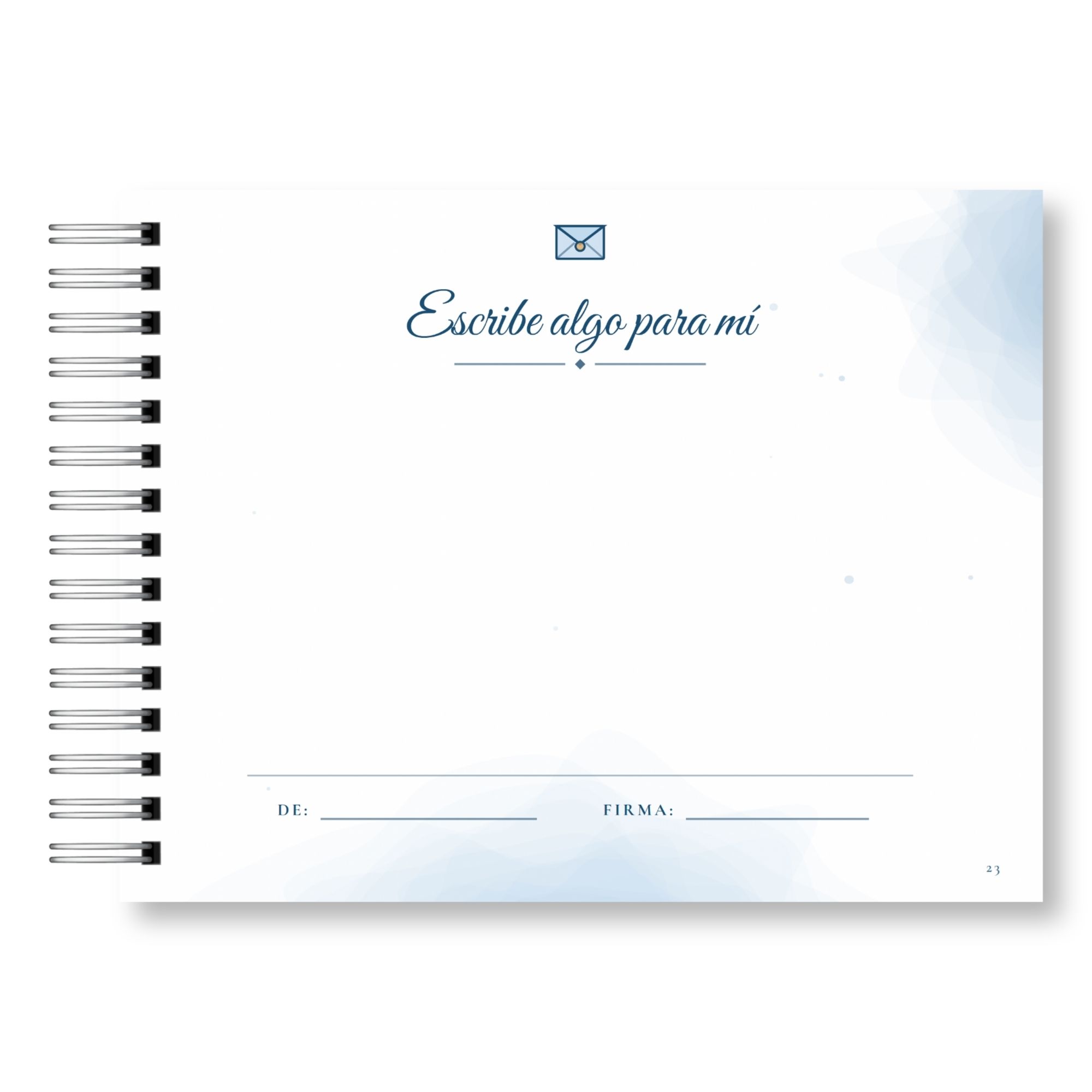 Libro de Firmas y Recuerdos del Curso – Mis Recuerdos Versión Varón 10