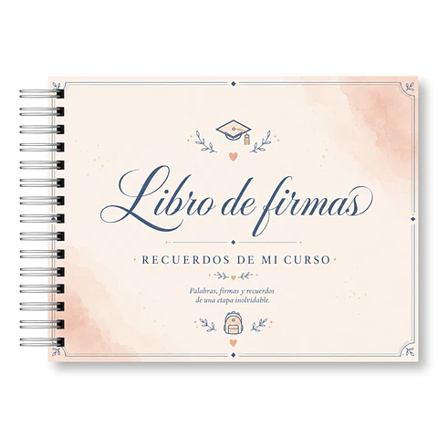 Libro de Firmas y Recuerdos del Curso – Mis Recuerdos Versión Mujer