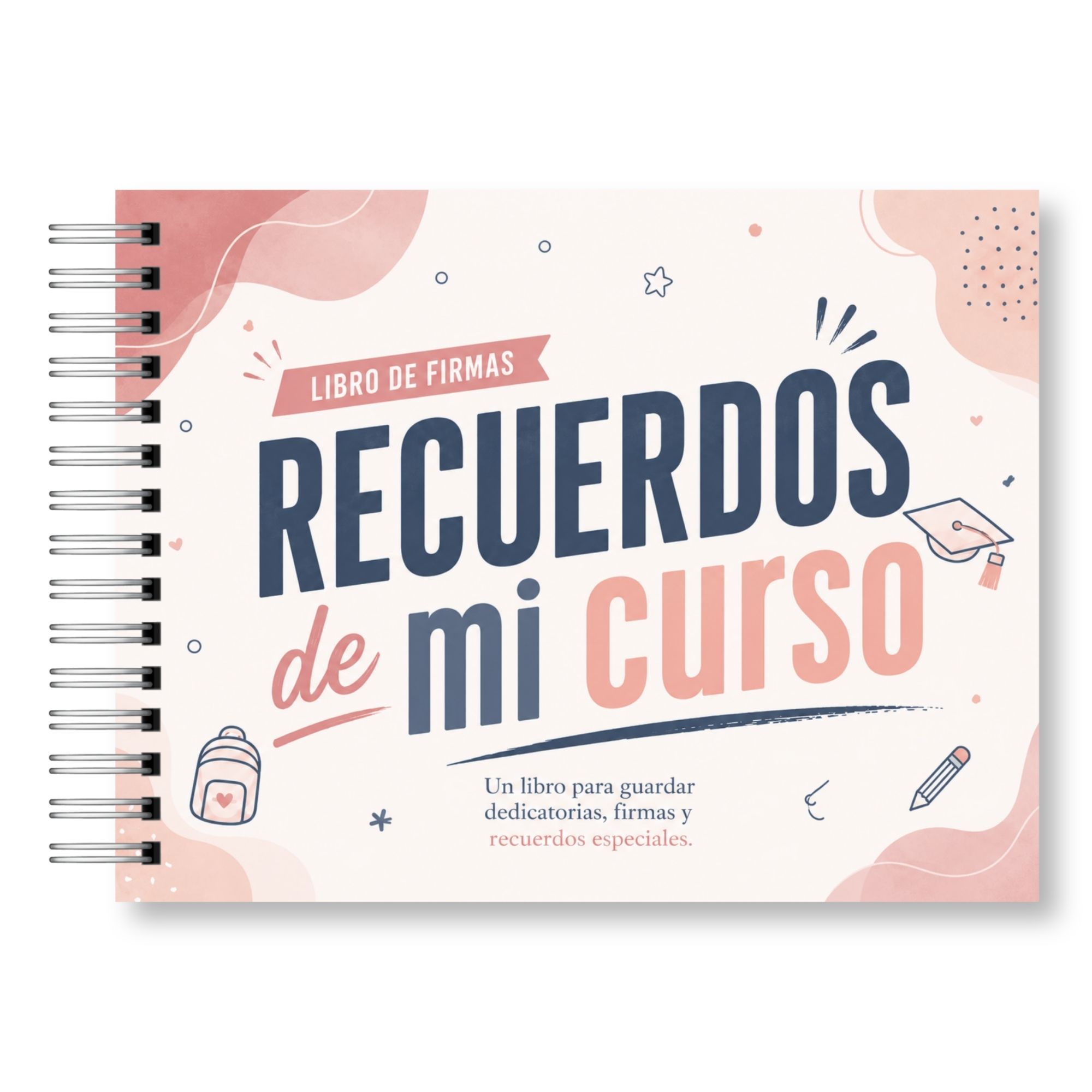 Libro de Firmas y Recuerdos del Curso – Mis Recuerdos Versión Mujer 10