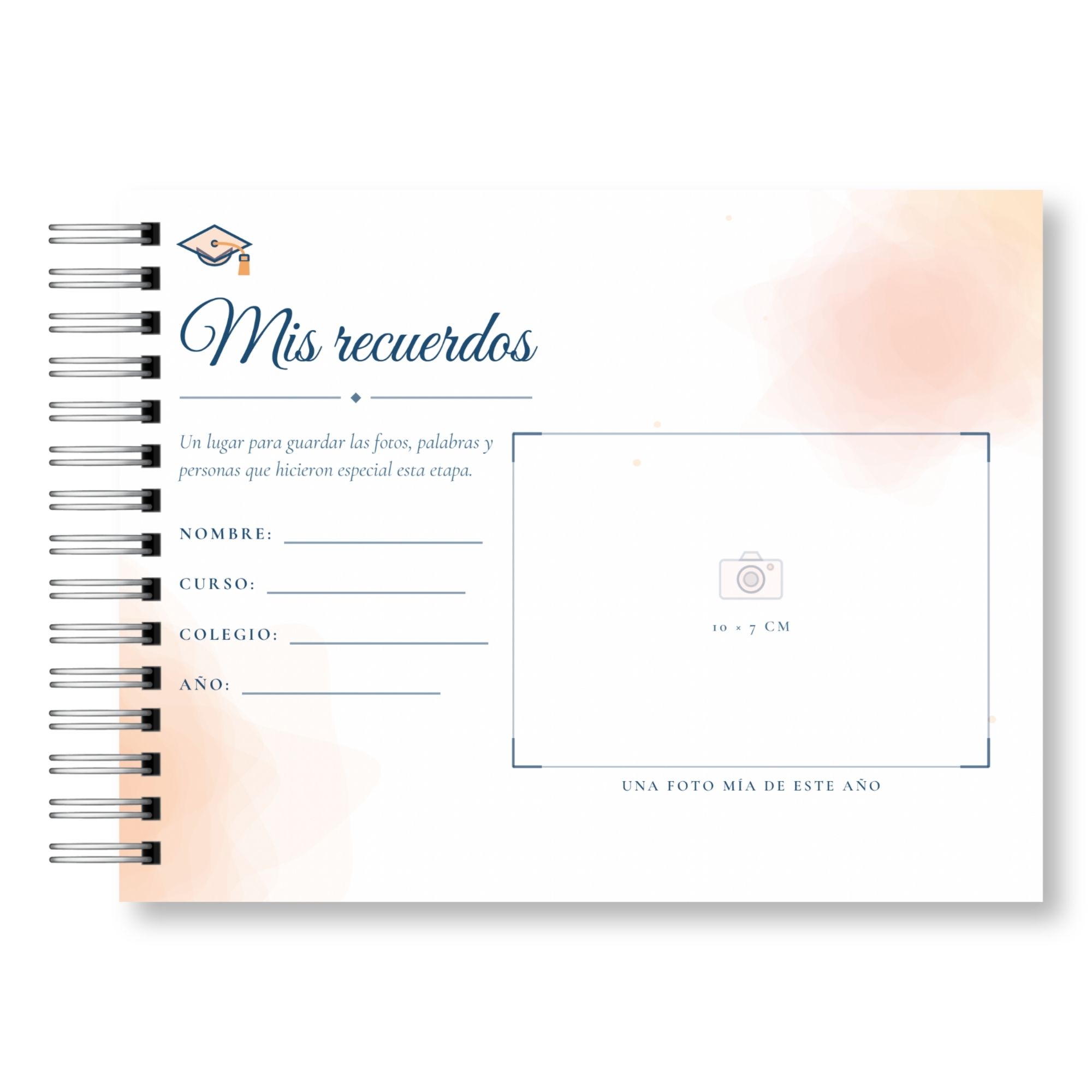 Libro de Firmas y Recuerdos del Curso – Mis Recuerdos Versión Mujer 2
