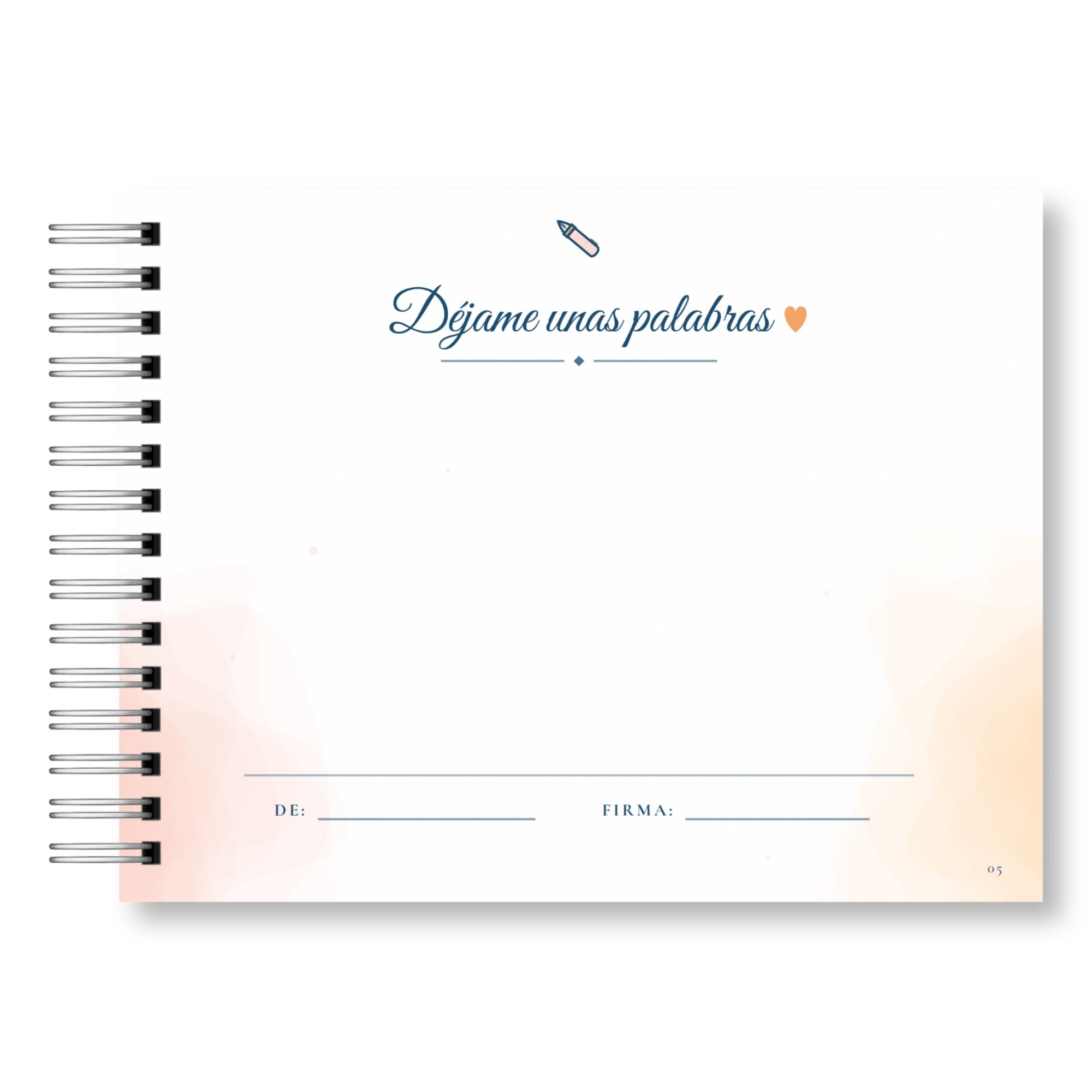 Libro de Firmas y Recuerdos del Curso – Mis Recuerdos Versión Mujer 6