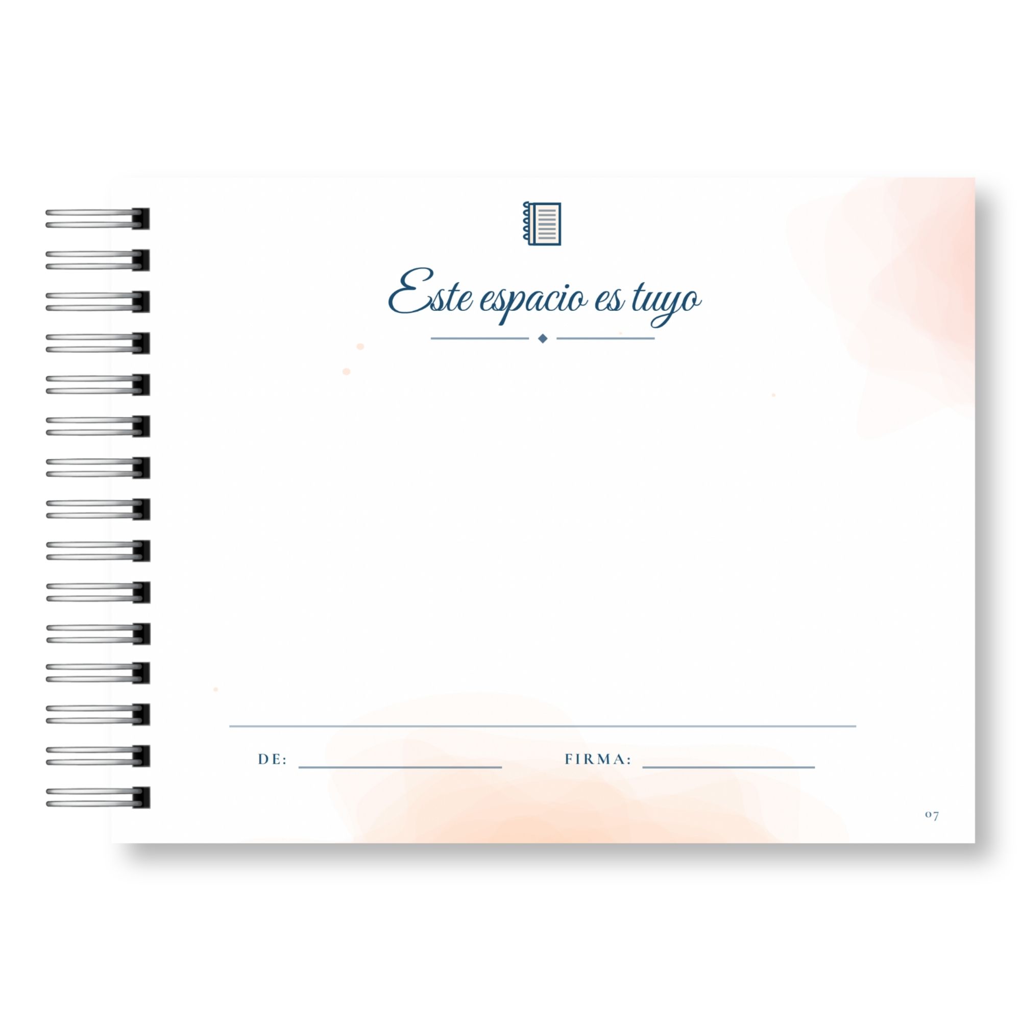 Libro de Firmas y Recuerdos del Curso – Mis Recuerdos Versión Mujer 8