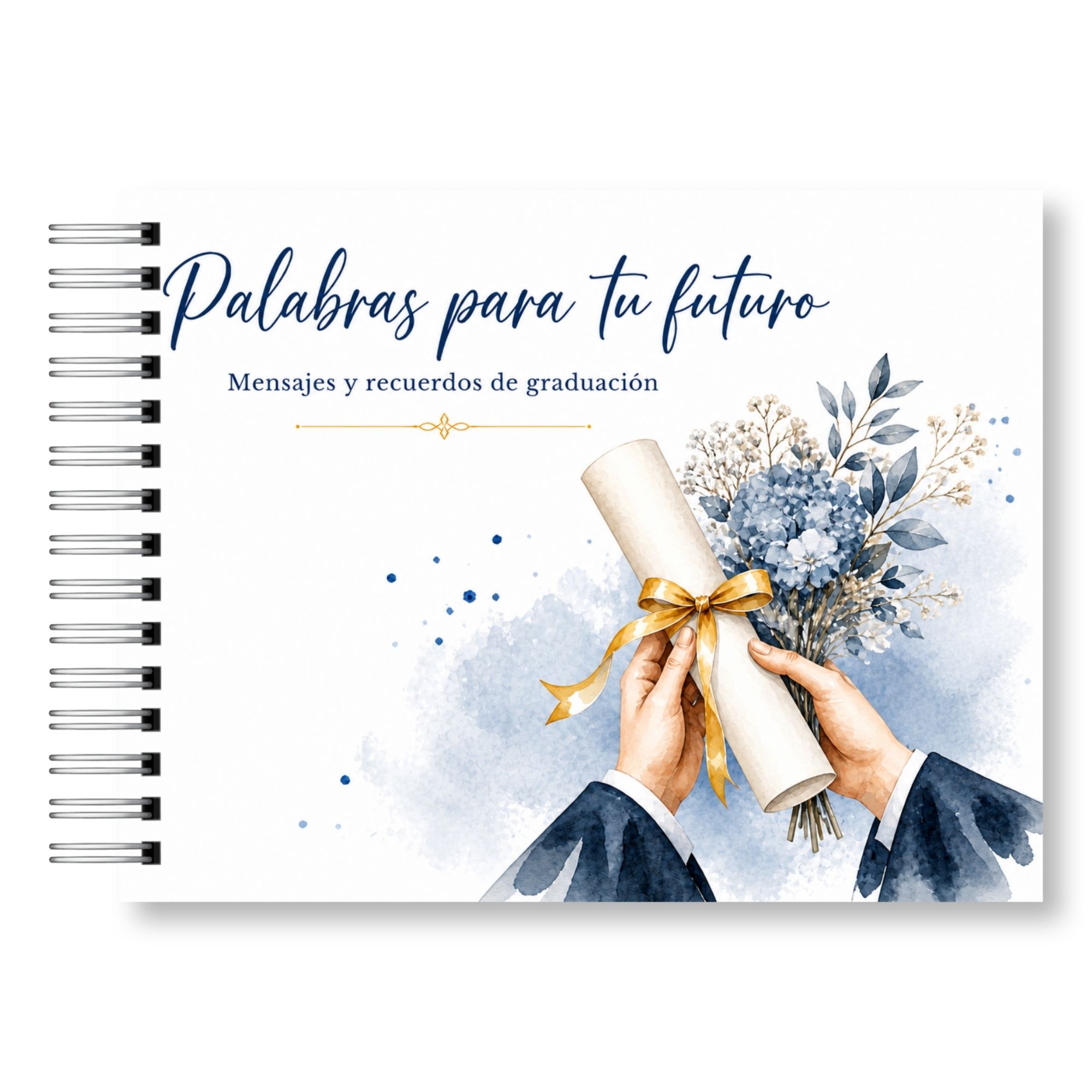 Libro de Firmas de Graduación – Palabras para Tu Futuro Versión Hombre 10