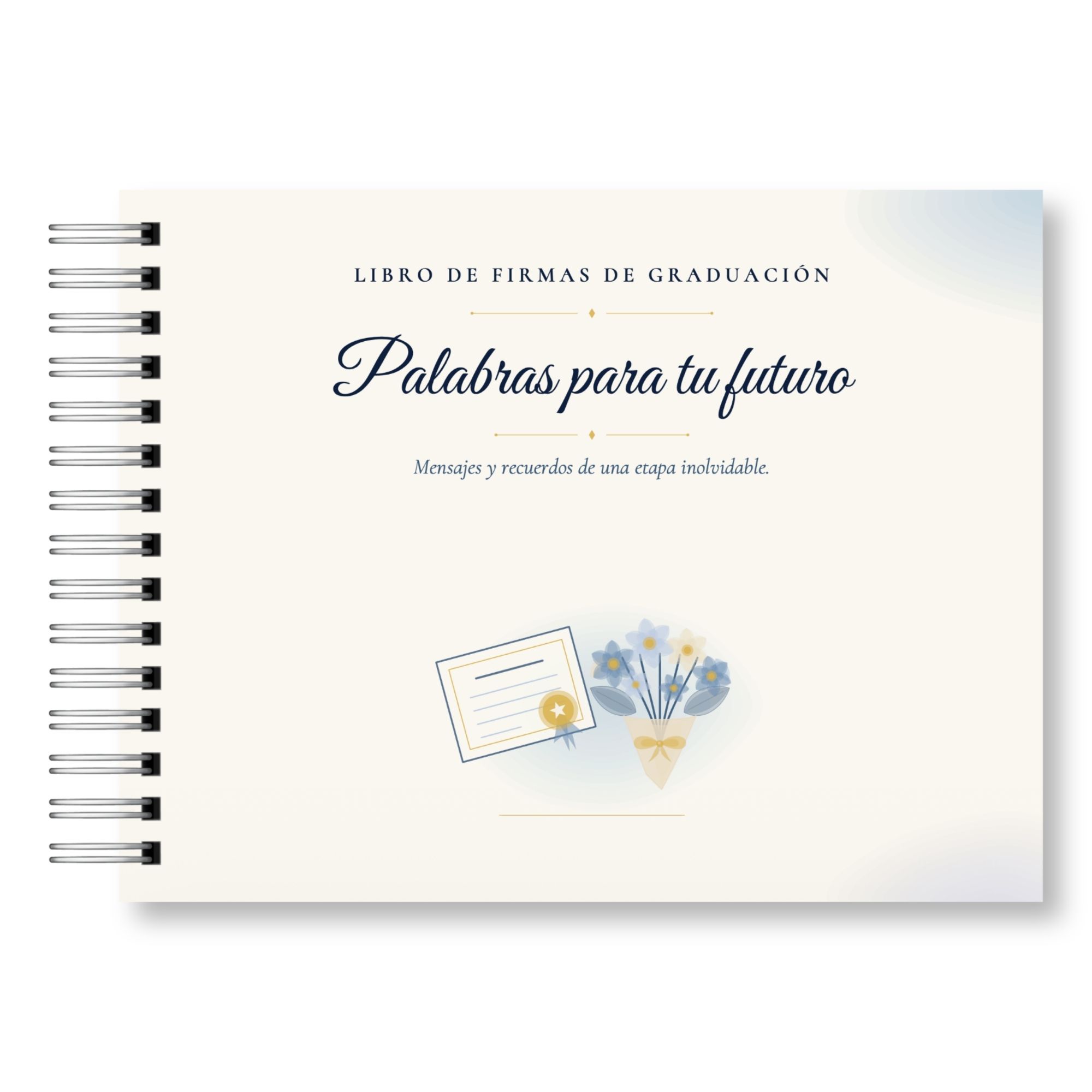 Libro de Firmas de Graduación – Palabras para Tu Futuro Versión Hombre 2