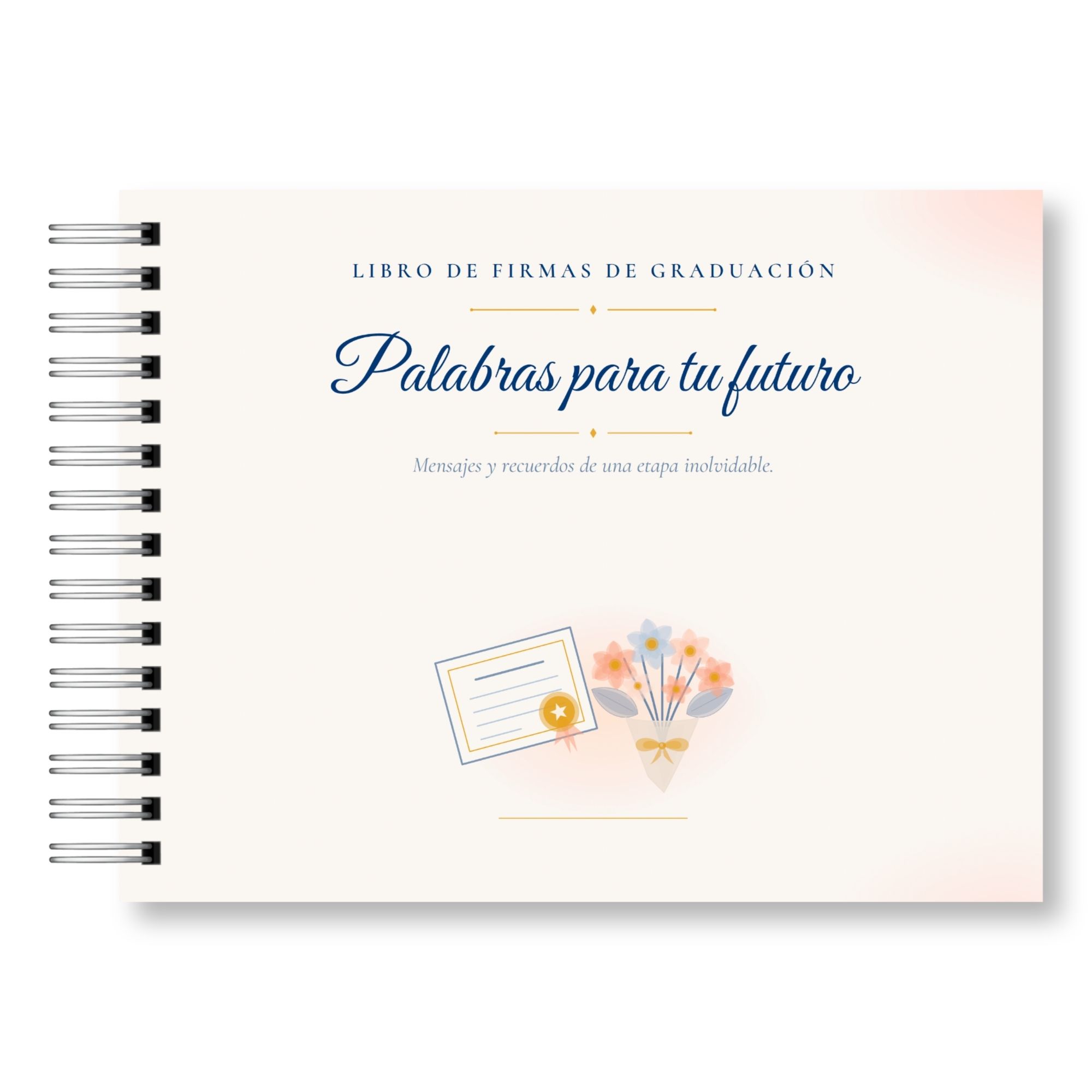 Libro de Firmas de Graduación – Palabras para Tu Futuro Versión Femenina 2
