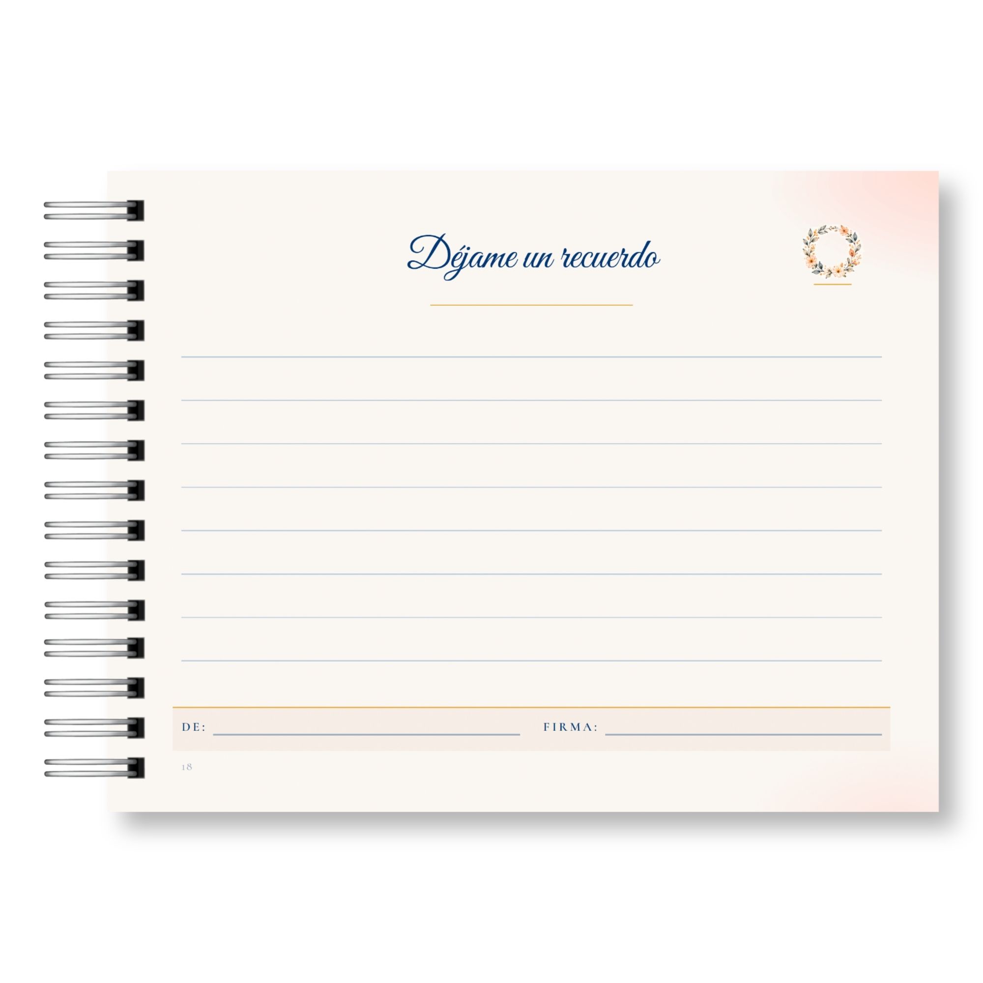 Libro de Firmas de Graduación – Palabras para Tu Futuro Versión Femenina 9