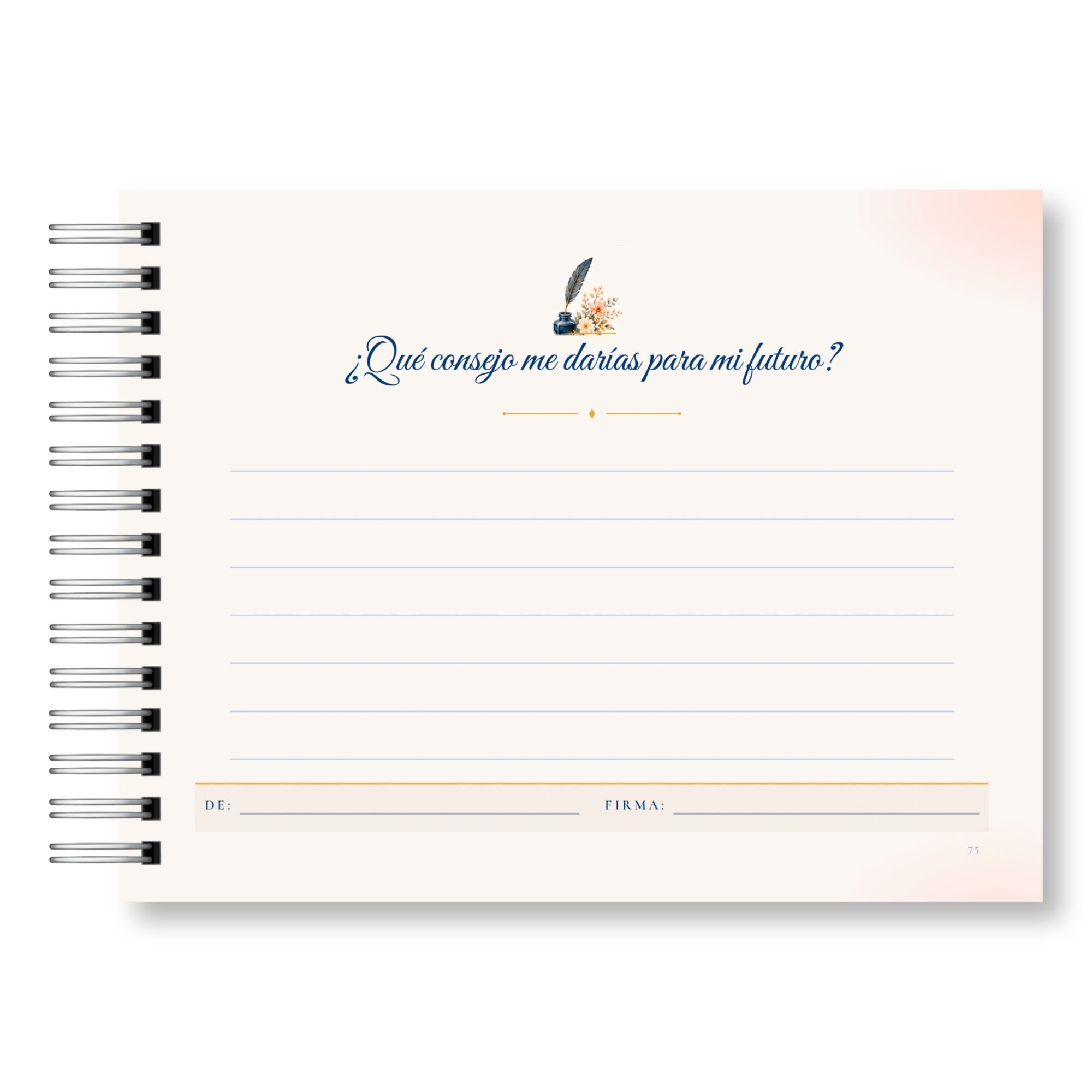 Libro de Firmas de Graduación – Palabras para Tu Futuro Versión Femenina 11