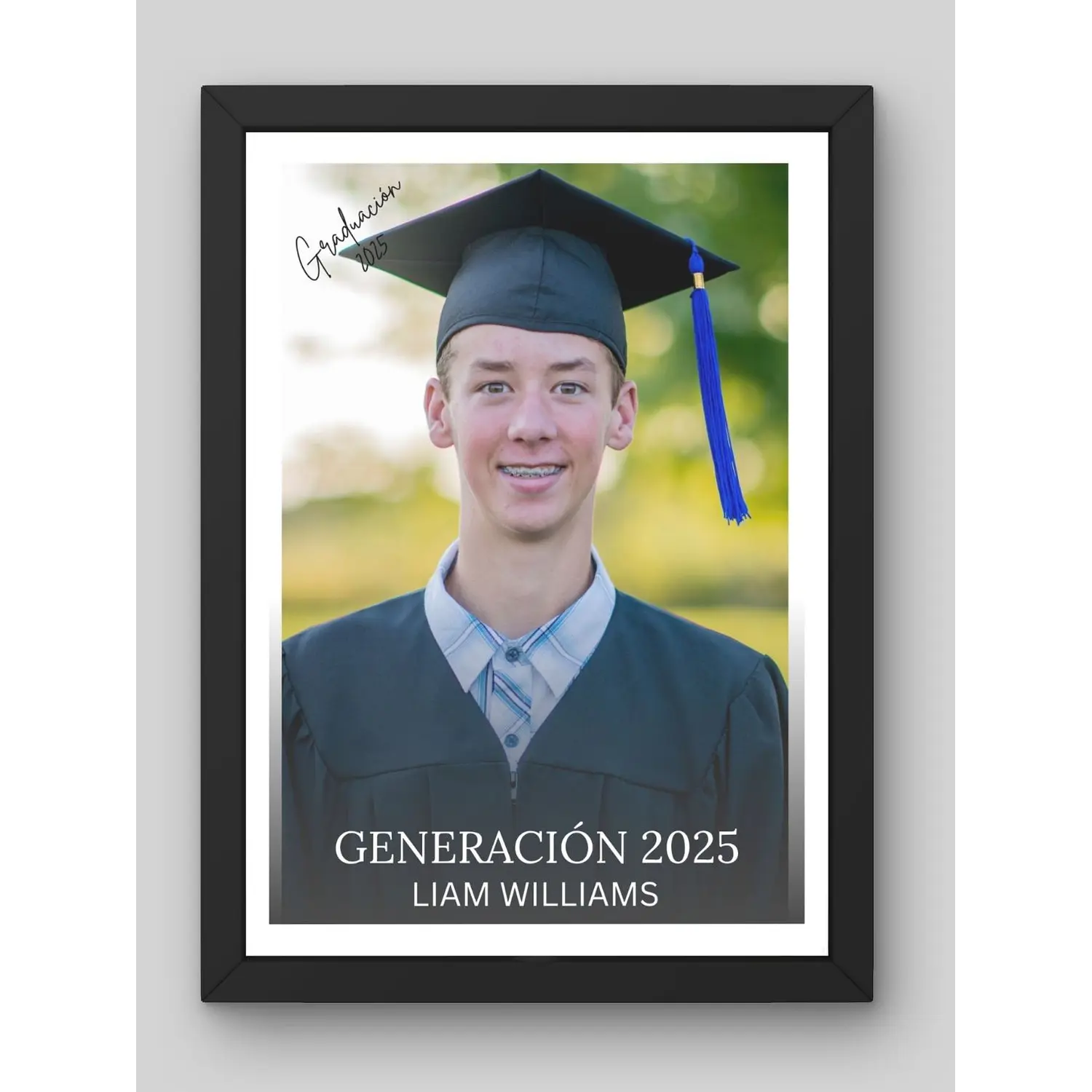 Cuadro Graduación Retrato Individual Minimalista 1