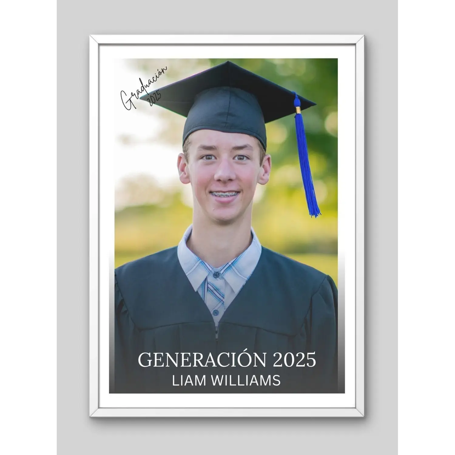Cuadro Graduación Retrato Individual Minimalista 2