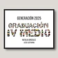 Cuadro Graduación Letras con Fotos – Horizontal - Miniatura 1