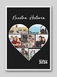Cuadro Enamorad@s Corazón «Nuestra Historia» - Miniatura 2