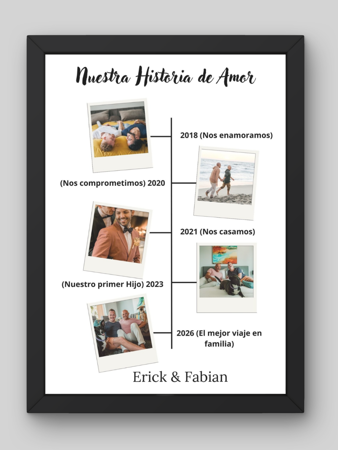 Cuadro Legado de Amor «Nuestra Historia de Amor» 1