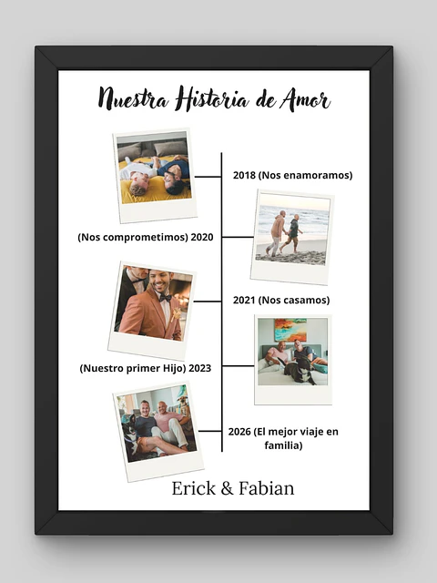 Cuadro Legado de Amor Nuestra Historia de Amor