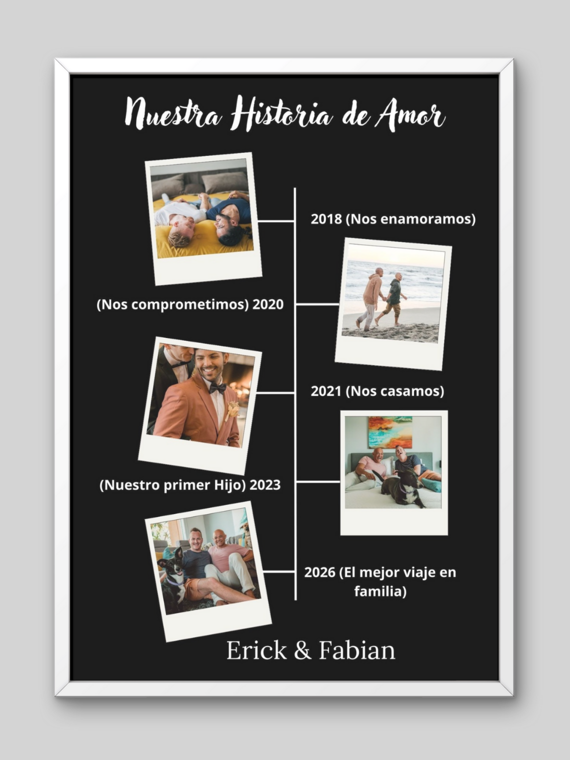 Cuadro Legado de Amor «Nuestra Historia de Amor» 2