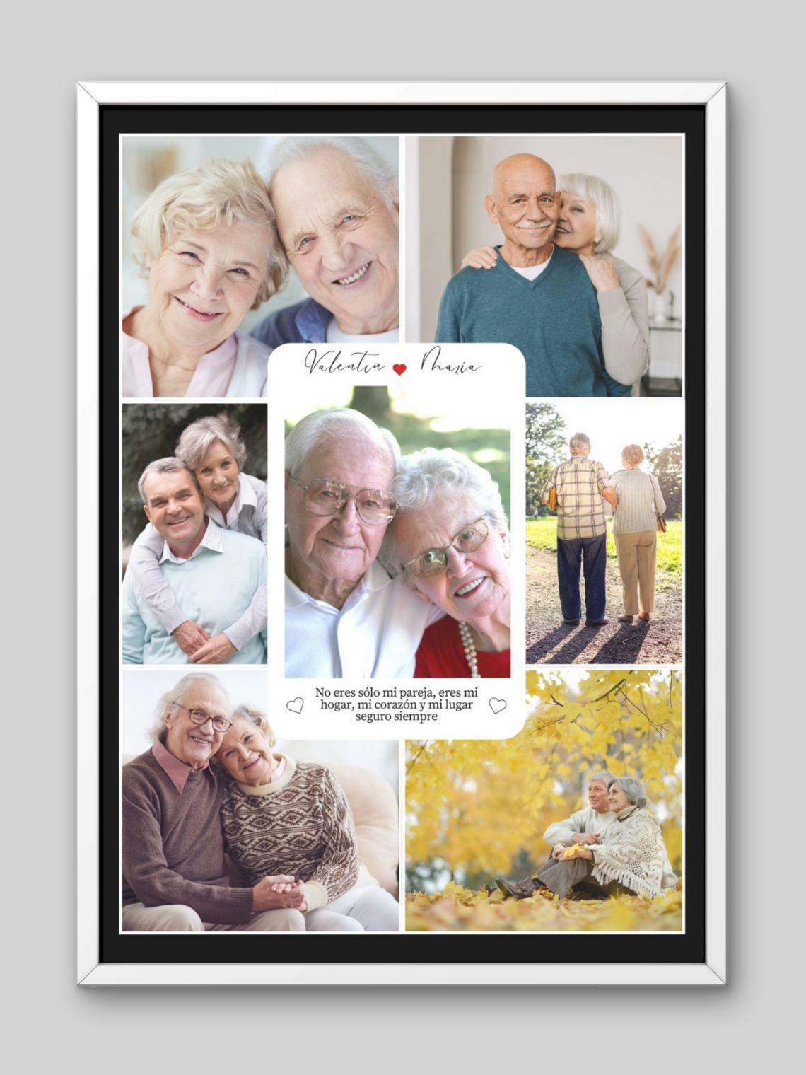 Cuadro Legado de Amor Mosaico con Tarjeta Central 2