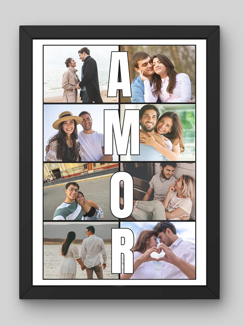 Cuadro Legado de Amor Letras Amor sobre Fotos