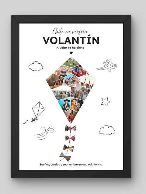 Cuadro Personalizado – Chile en Versión Volantín: A Volar se ha Dicho