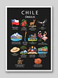 Cuadro Decorativo – Chile Símbolos: Ilustración Patria e Identidad - Miniatura 2