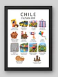 Cuadro Decorativo – Chile Cultura Pop: Ilustración de la Identidad Urbana y Cotidiana - Miniatura 1