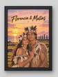 Cuadro Personalizado – Rapa Nui Personificación de Pareja en Atardecer Ancestral - Miniatura 1