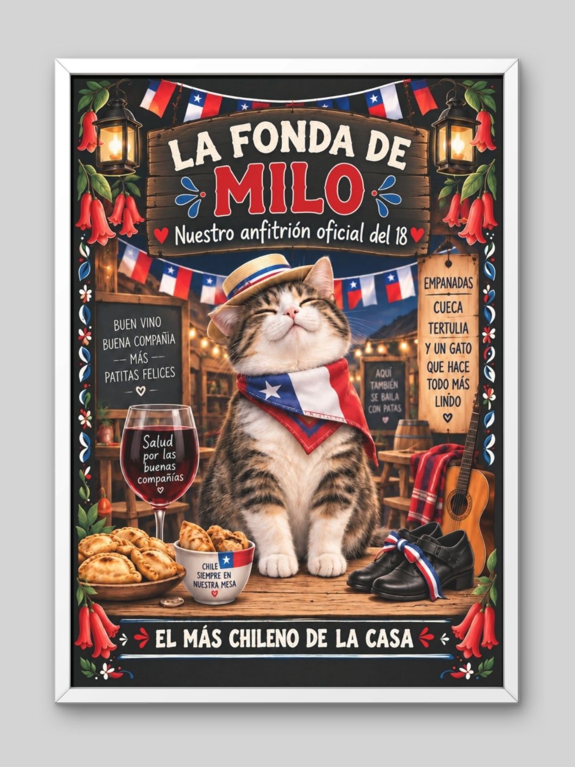 Cuadro Personalizado – La Fonda Mascota: Personificación Temática de Fiestas Patrias 2