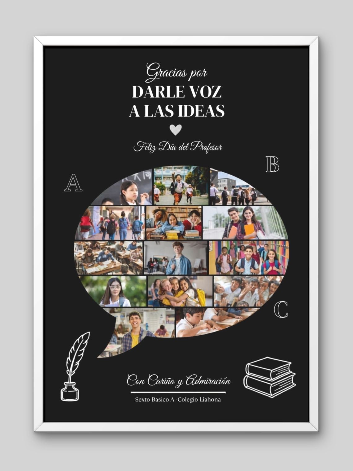 Cuadro Personalizado profesores–Burbuja de Diálogo de Recuerdos: Darle Voz a las Ideas 2