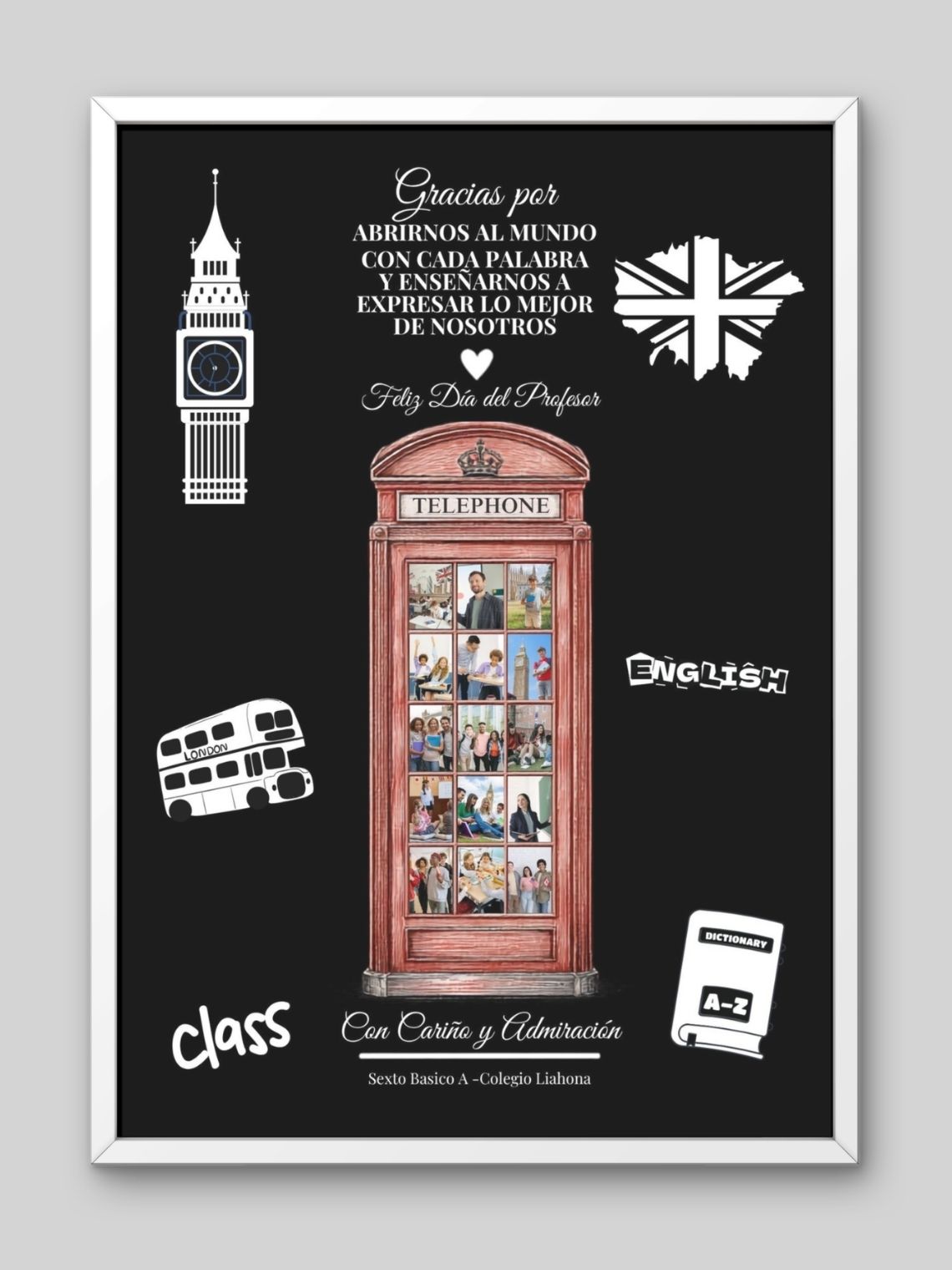 Cuadro Personalizado profesores–Cabina Telefónica de Recuerdos: Abrirnos al Mundo con Cada Palabra 2