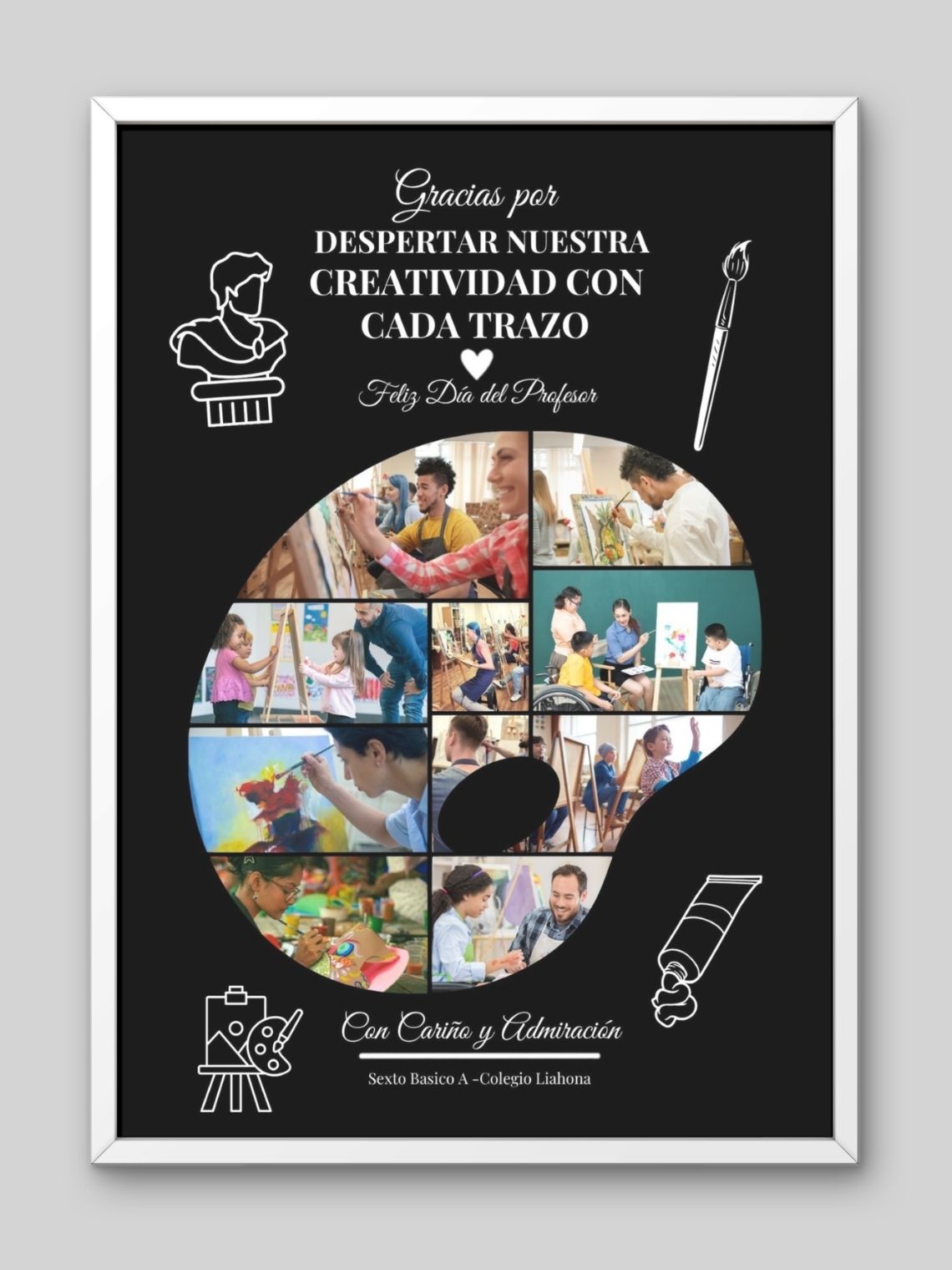 Cuadro Personalizado profesores–aleta de Pintor de Recuerdos: Despertar Nuestra Creatividad con Cada Trazo 2