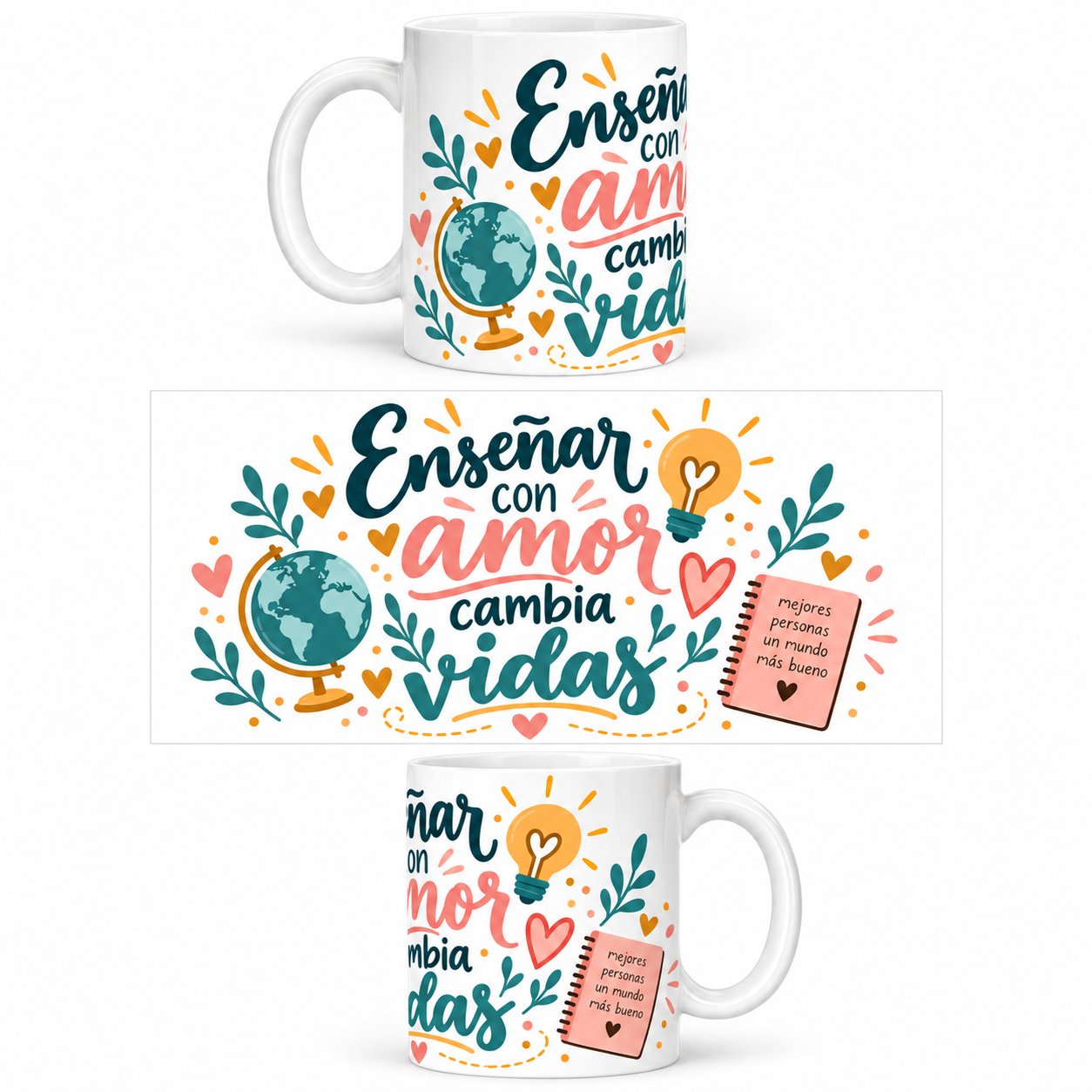Taza Ilustrada – Enseñar con Amor Cambia Vidas 1