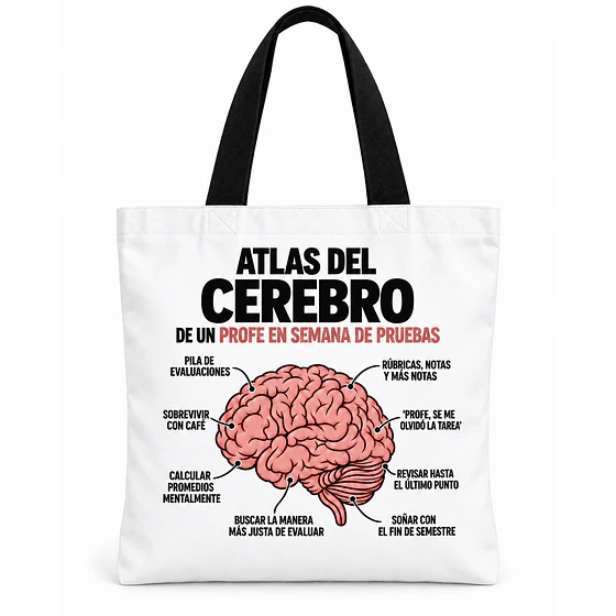 Atlas del Cerebro · Semana de Pruebas – Totebag creativo Día del Profesor Pigyfante