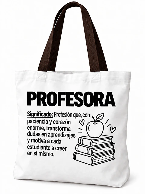 Totebag Creativo – Significado de Profesora