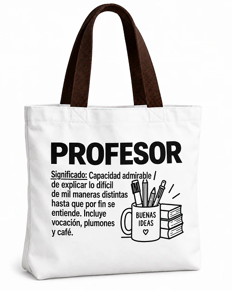 Totebag Creativo – Significado de Profesor