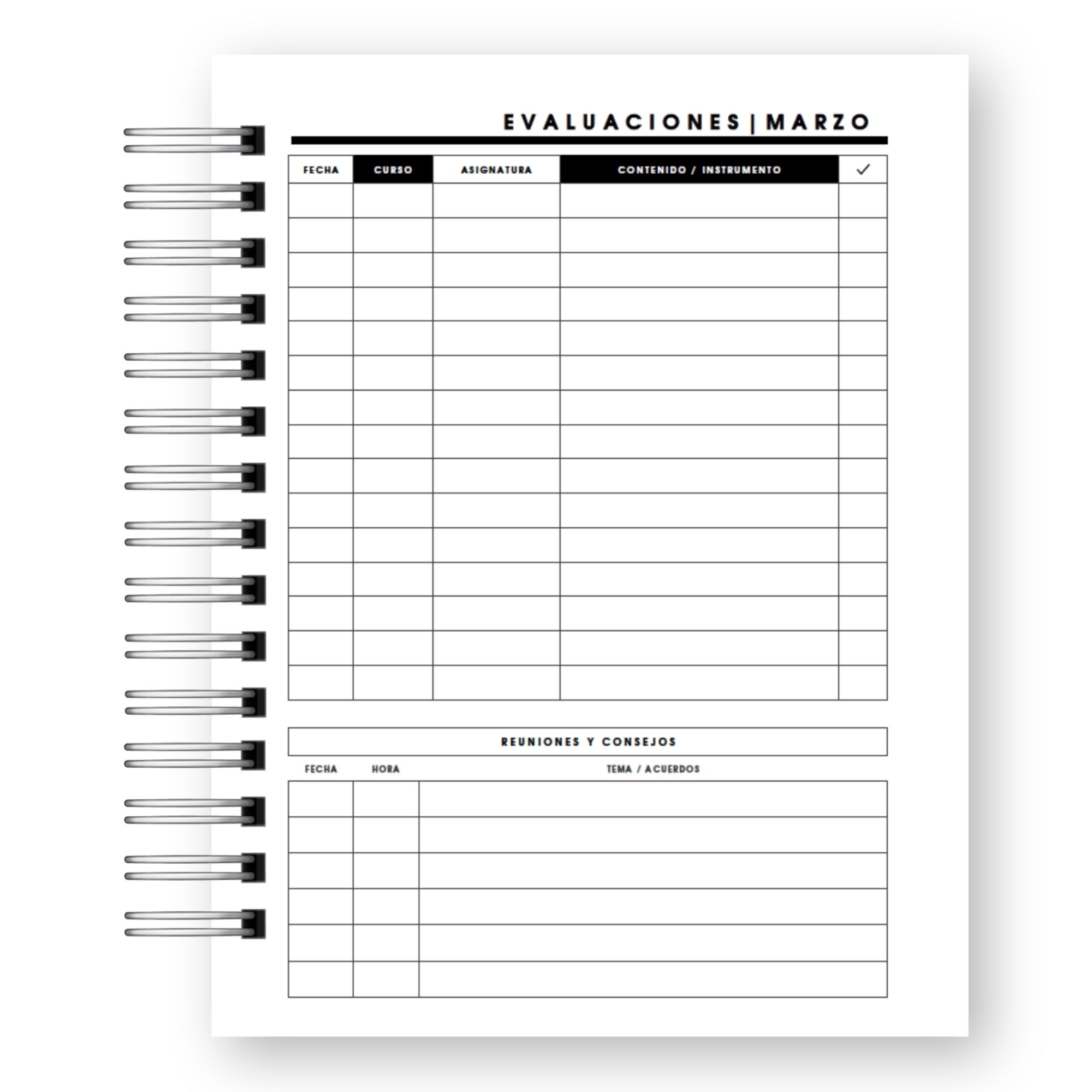 Planner Docente 2027 – Organizador Pedagógico Formal Hombre 13