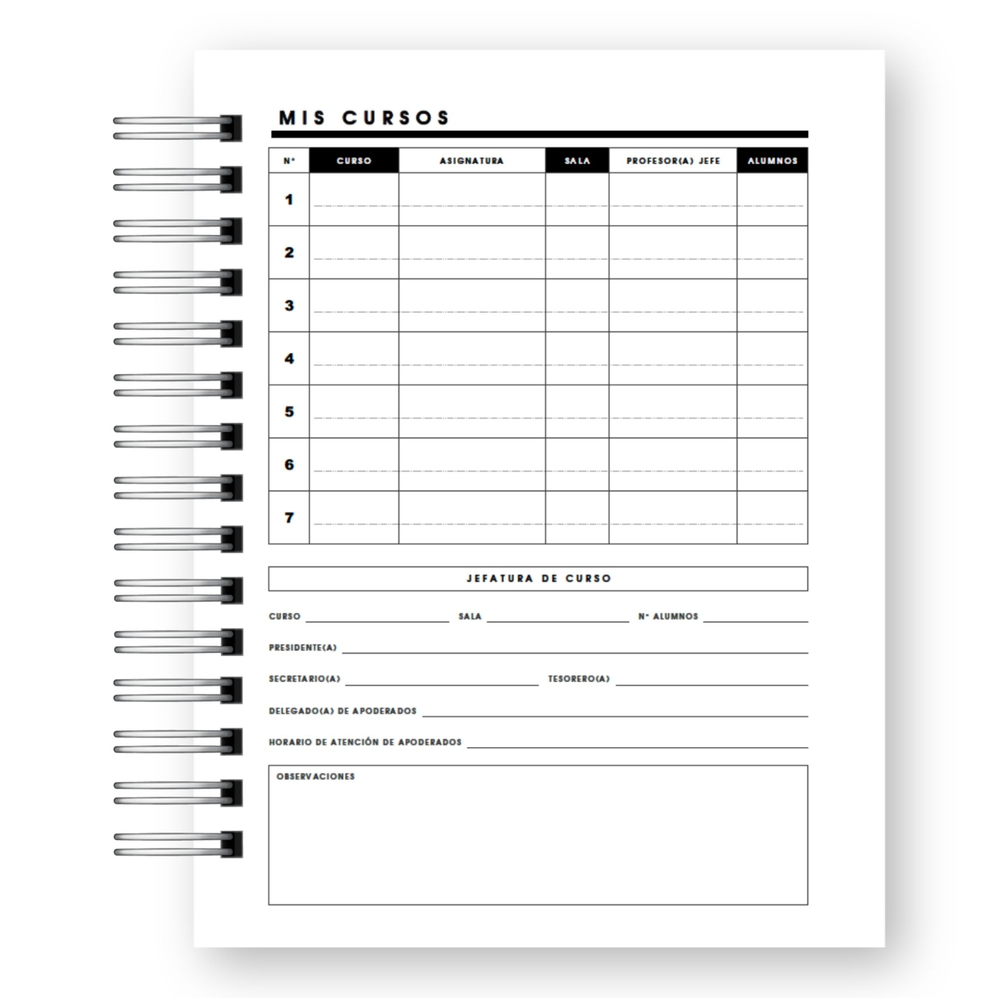 Planner Docente 2027 – Organizador Pedagógico Formal Mujer 17