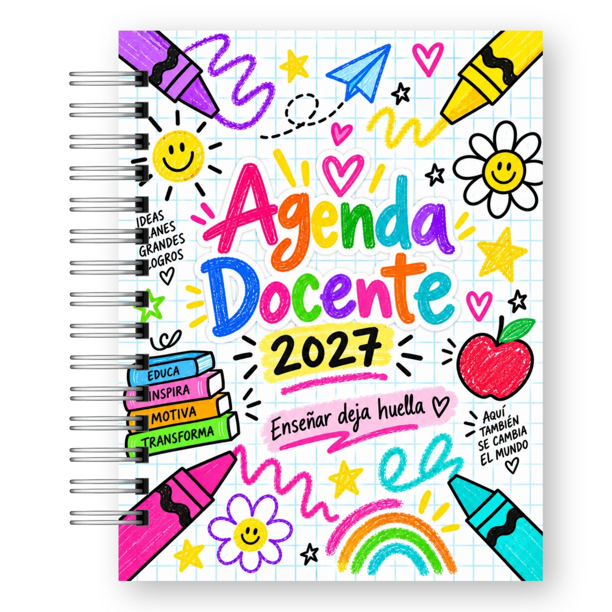 Agenda de la Profesora 2027 – Edición Colores Suaves Ilustrada 18