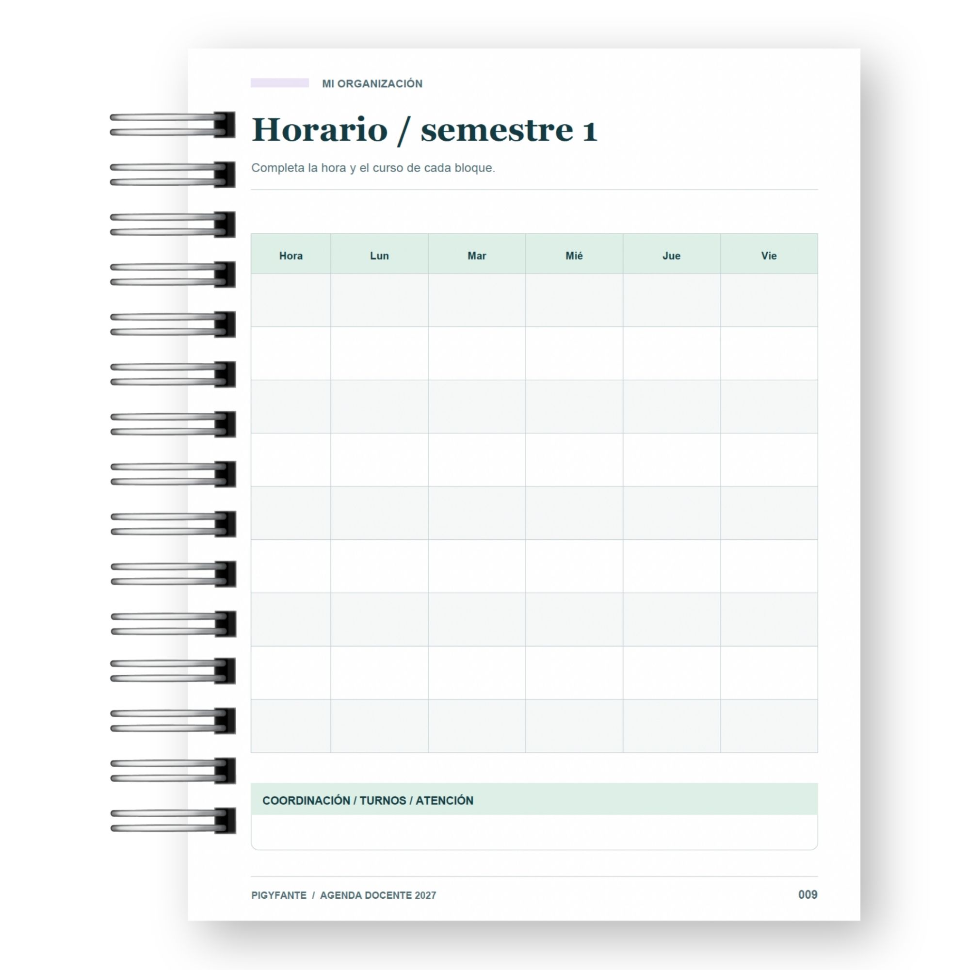 Agenda de la Profesora 2027 – Edición Colores Suaves Ilustrada 5