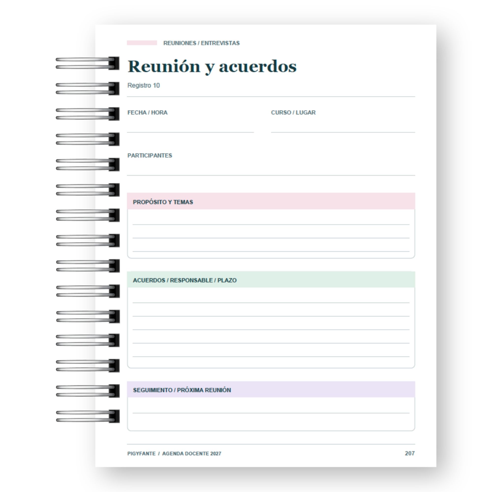 Agenda de la Profesora 2027 – Edición Colores Suaves Ilustrada 10