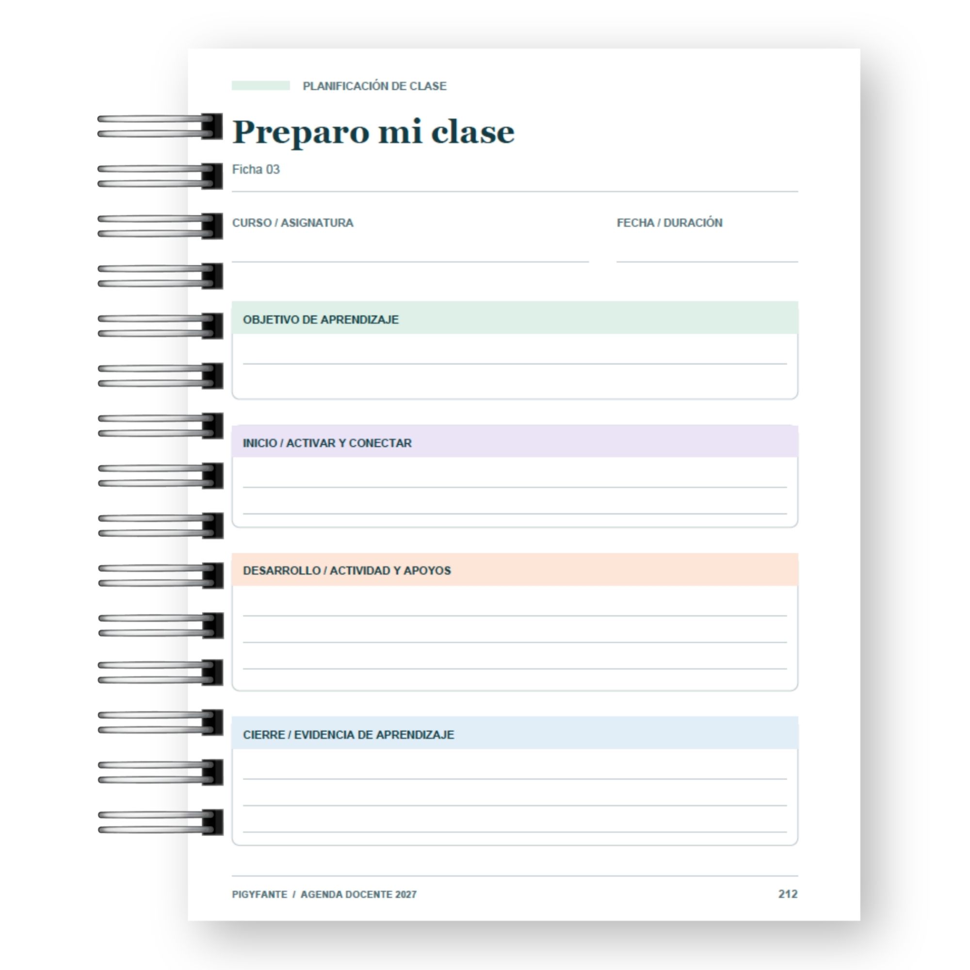 Agenda de la Profesora 2027 – Edición Colores Suaves Ilustrada 11