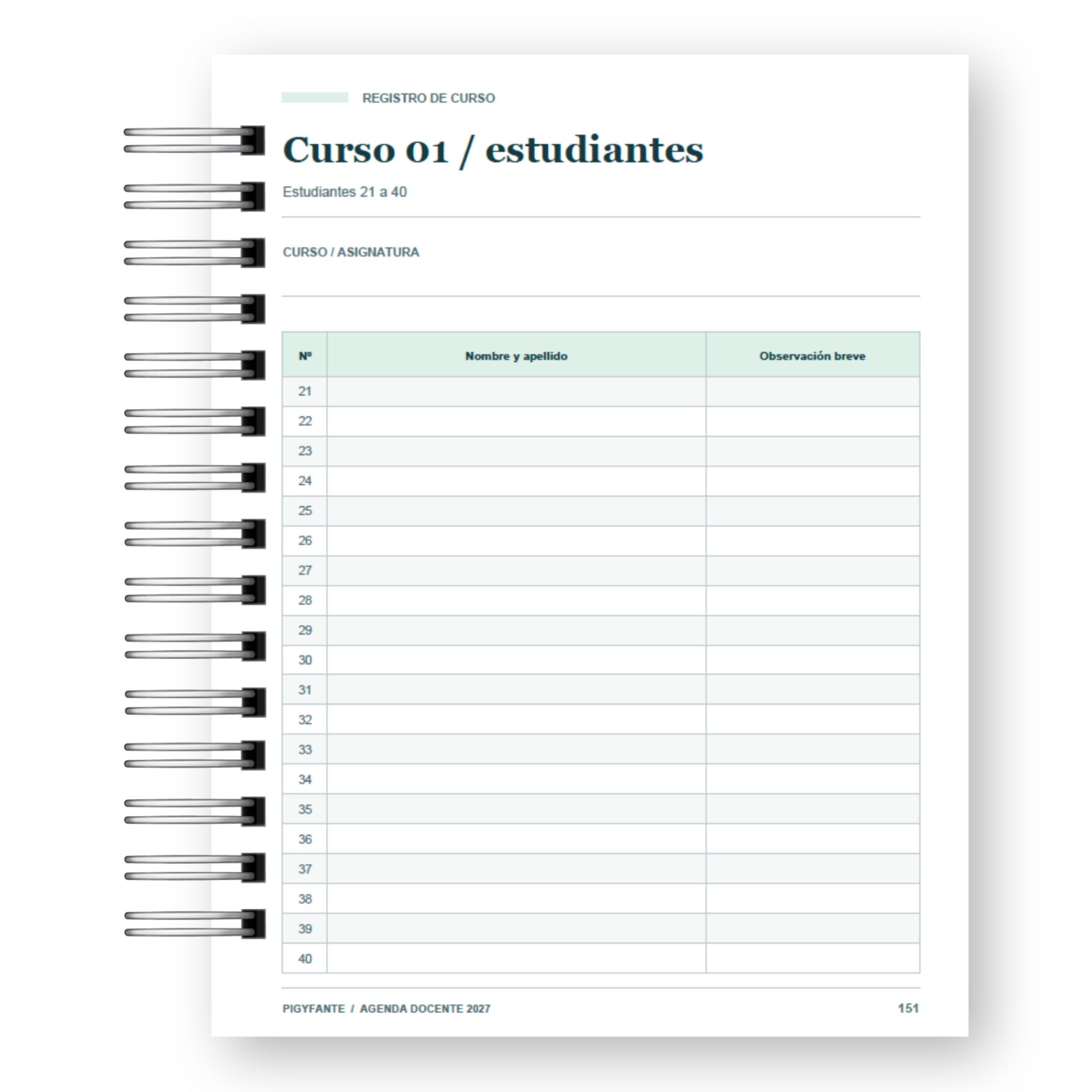 Agenda de la Profesora 2027 – Edición Colores Suaves Ilustrada 12
