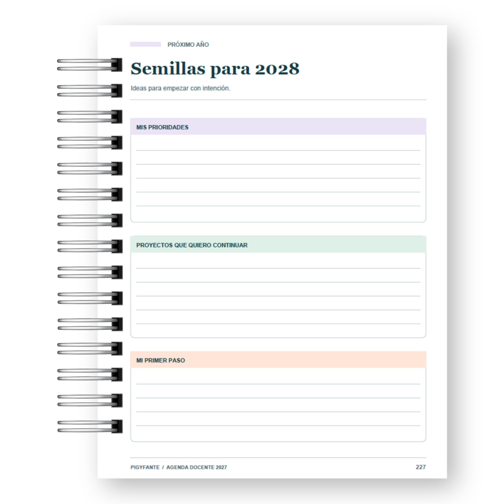 Agenda de la Profesora 2027 – Edición Colores Suaves Ilustrada 14