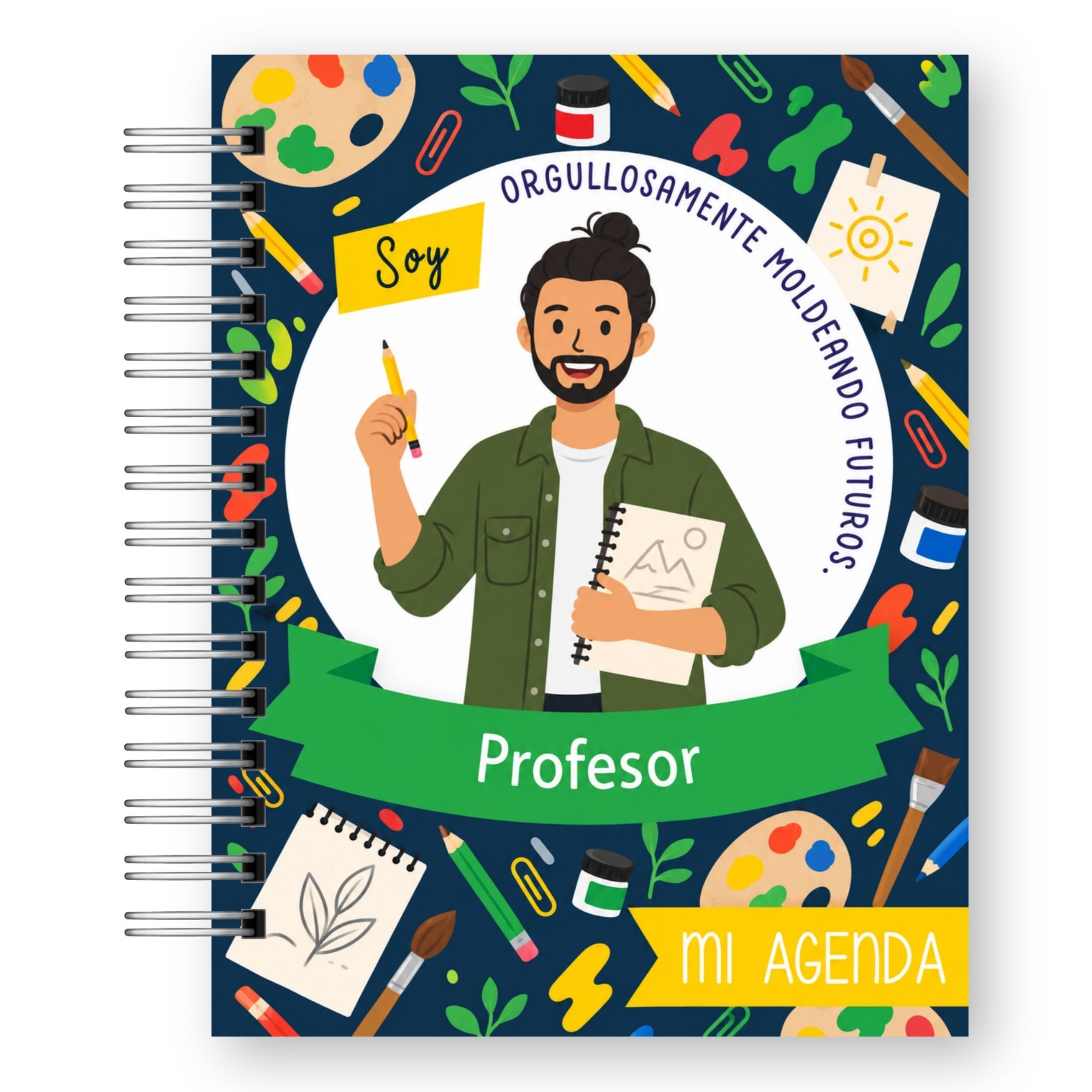 Agenda Docente 2027 – Edición Hombre Ilustrada 1