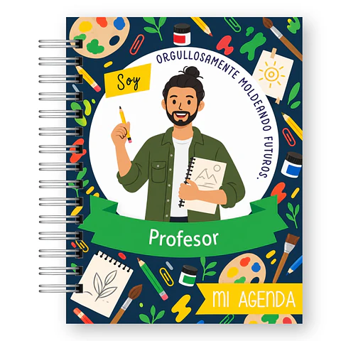 Agenda Docente 2027 – Edición Hombre Ilustrada
