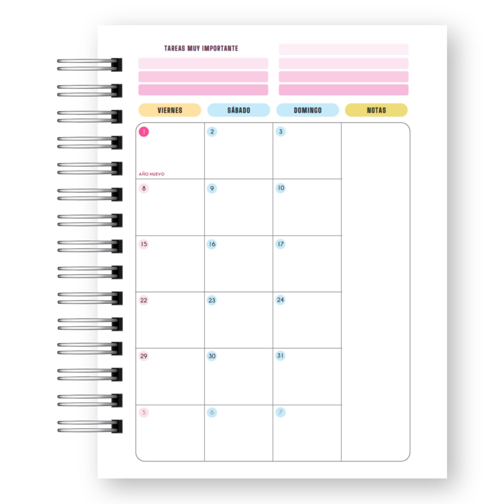 Agenda Docente Semanal 2027 – Edición Ilustrada Soy Profesora 10