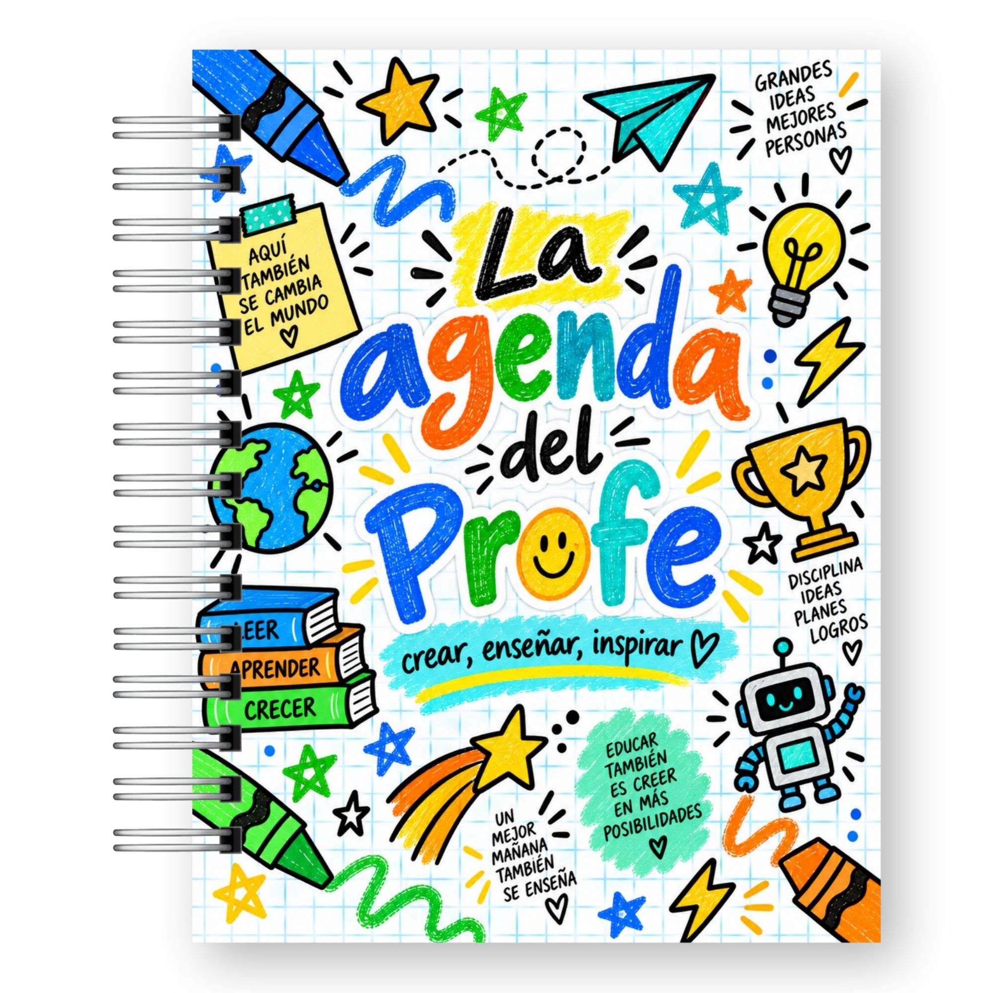 Agenda del Profesor 2027 – Edición Blanco y Negro Ilustrada 20