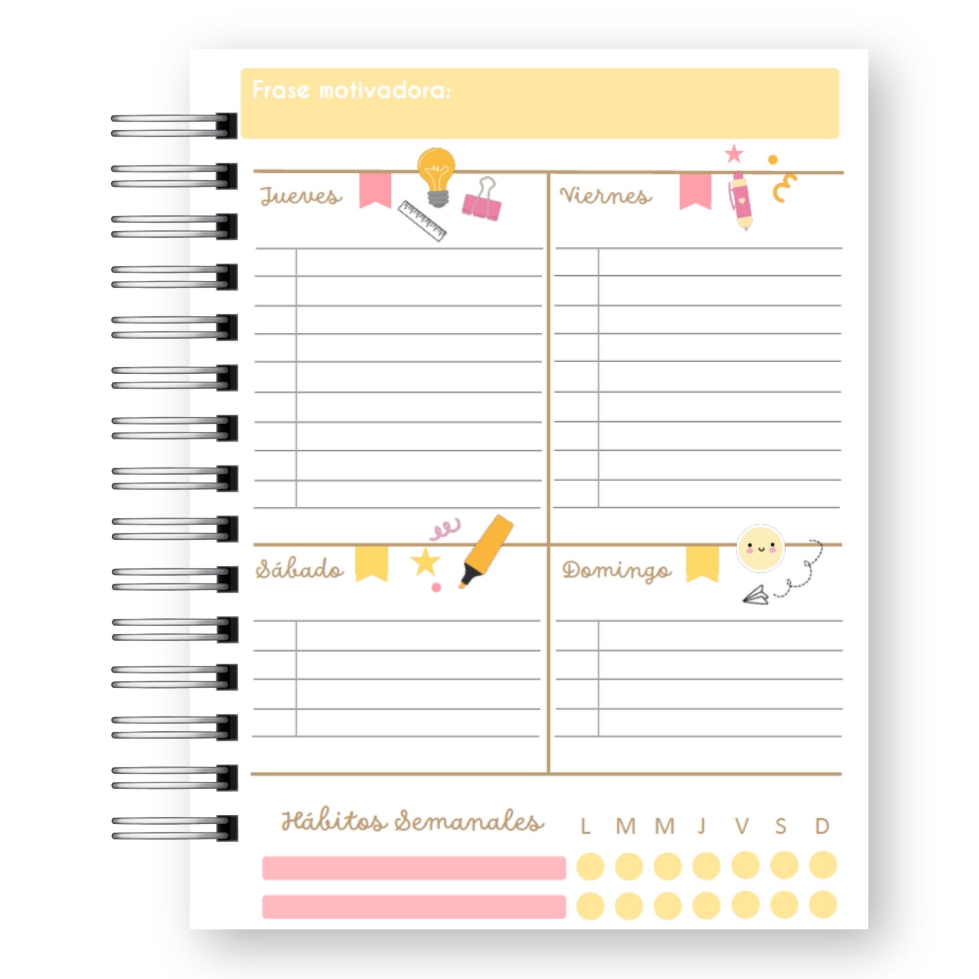 Planner Docente 2027 – Edición Frases Motivadoras Inspiración  7