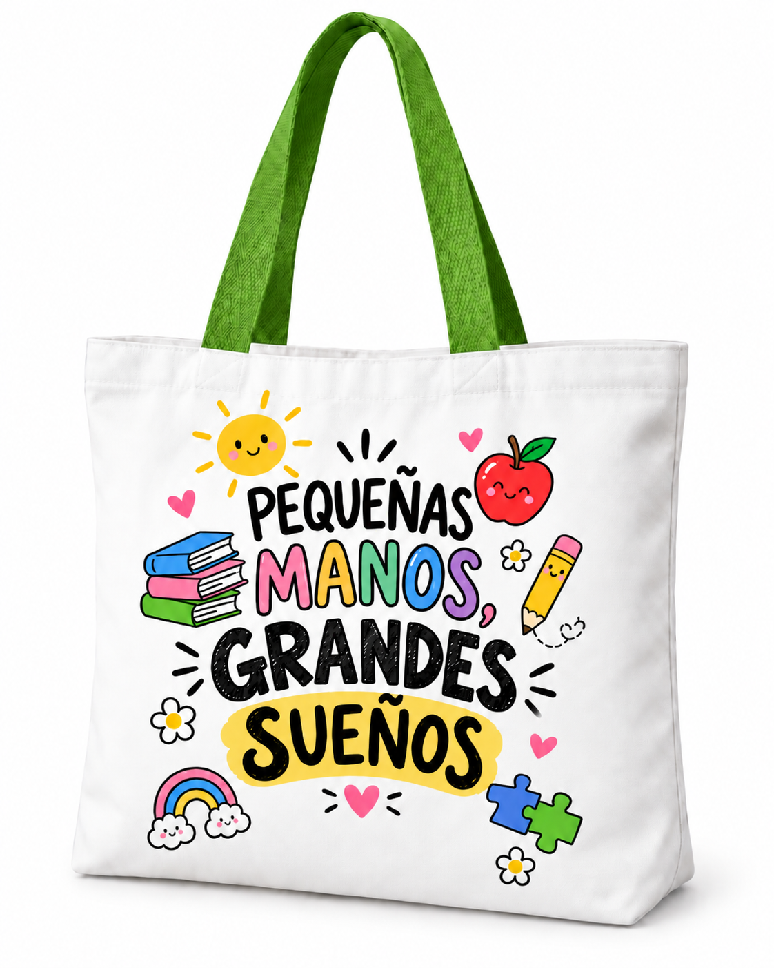 Totebag Creativo – Pequeñas Manos, Grandes Sueños - Educadora de Párvulos 1