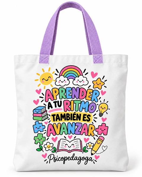 Totebag Creativo – Aprender a tu Ritmo También es Avanzara -Psicopedagoga