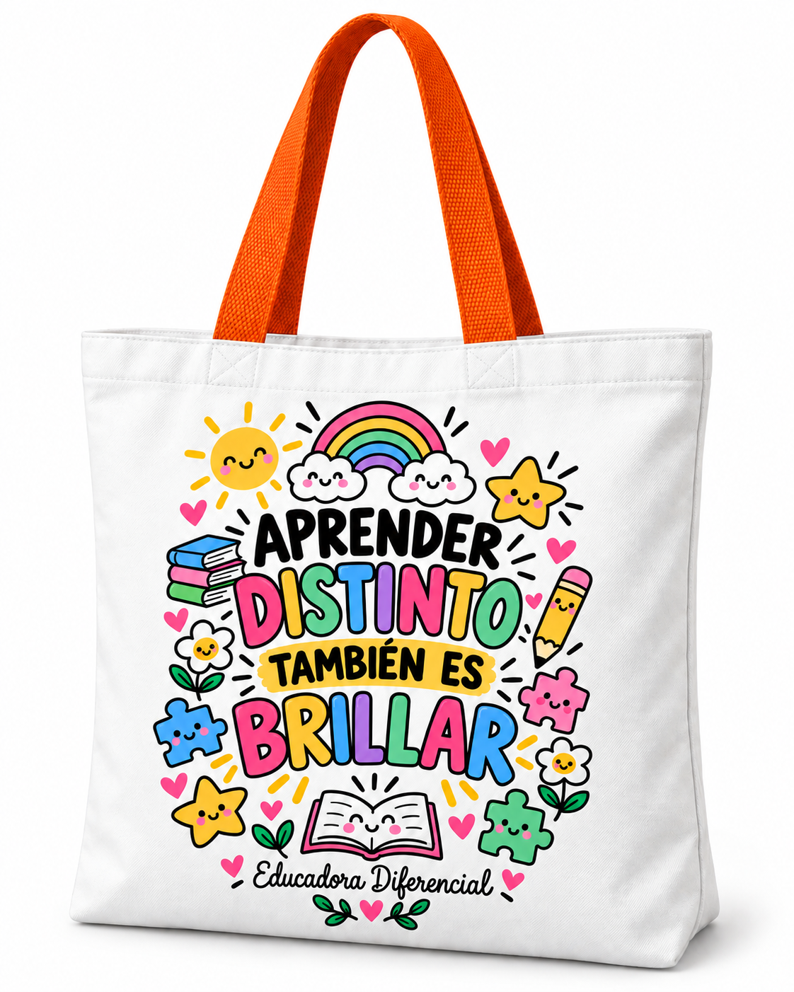 Totebag Creativo – Aprender Distinto También es Brillar- Educadora Diferencial 1
