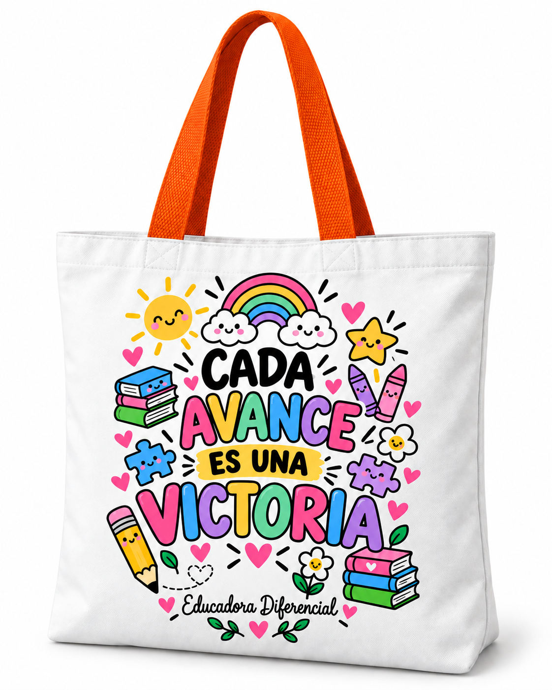 Totebag Creativo – Cada Avance es una Victoria - Educadora Diferencial 1