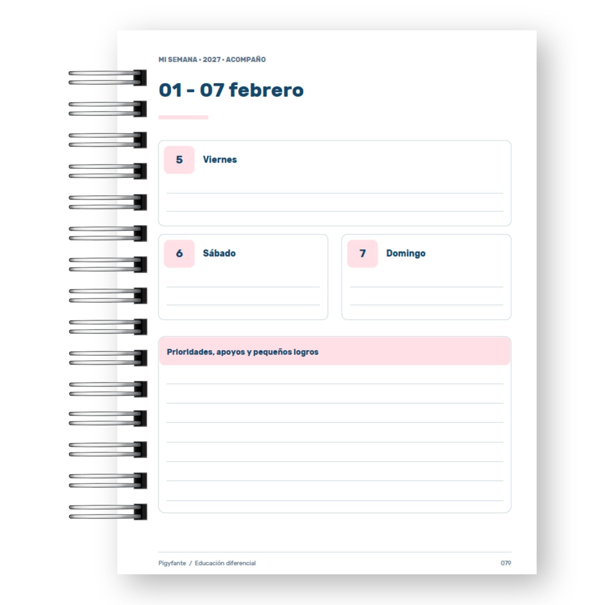 Agenda Educadora Diferencial – Edición Ilustrada e Inclusión  14